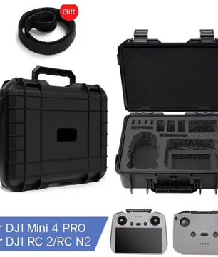 Drone Opbergkoffer Hard Case – Waterbestendige Beschermkoffer met EVA Schokbescherming en Draaghendel