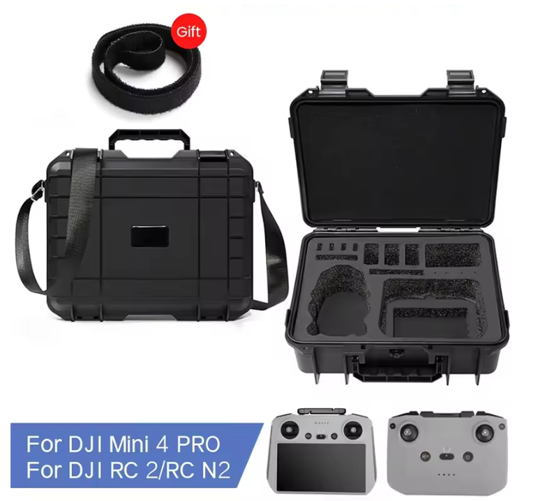Drone Opbergkoffer Hard Case – Waterbestendige Beschermkoffer met EVA Schokbescherming en Draaghendel