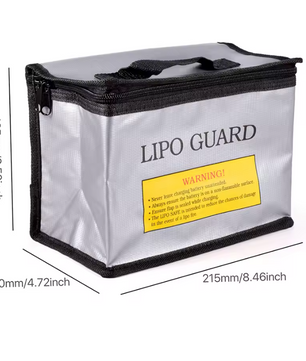 Lipo Veiligheidszak – Brandwerende Accu Opslagtas met Explosiebescherming en Klittenbandsluiting