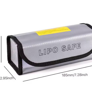 Lipo Veiligheidszak – Brandwerende Accu Opslagtas met Explosiebescherming en Klittenbandsluiting