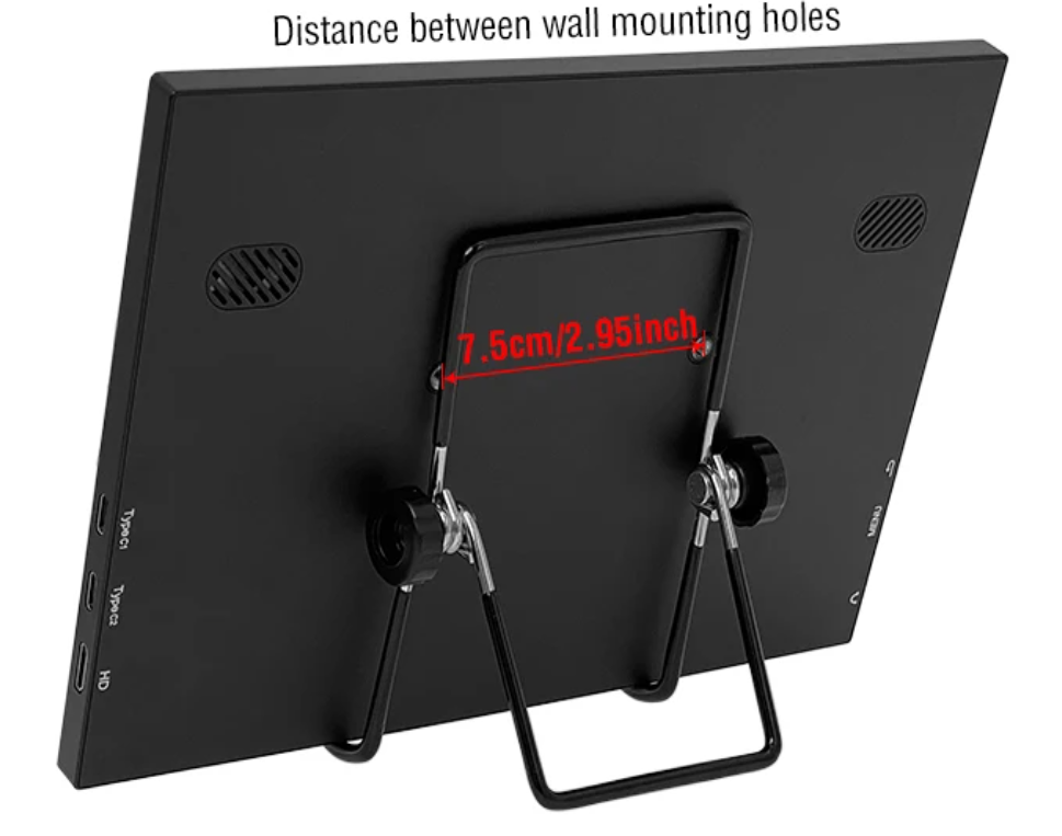 10.5 Inch Portable Monitor – 1920×1280 IPS Scherm met HDR, USB-C en HDMI, Lichtgewicht en Compact