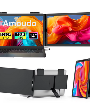 14 Inch Portable Monitor FHD – IPS Laptop Scherm Extension met USB-C en HDMI, Dual Screen