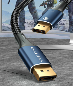 DisplayPort 1.4 Kabel 8K – DP naar DP Kabel met 4K 144Hz, 165Hz en HDR Ondersteuning