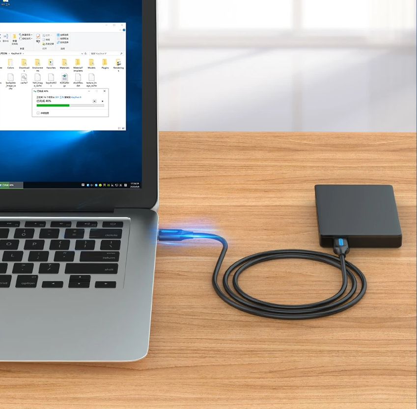 USB 3.0 Kabel Type A Male naar Male – High Speed 5Gbps Data Kabel voor PC, Laptop en Apparaten