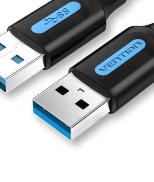 USB 3.0 Kabel Type A Male naar Male – High Speed 5Gbps Data Kabel voor PC, Laptop en Apparaten