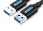 USB 3.0 Kabel Type A Male naar Male – High Speed 5Gbps Data Kabel voor PC, Laptop en Apparaten