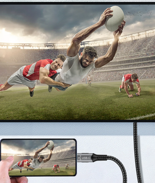 USB-C naar HDMI Kabel 8K – 4K 120Hz Adapter Kabel met HDR en 48Gbps High Speed