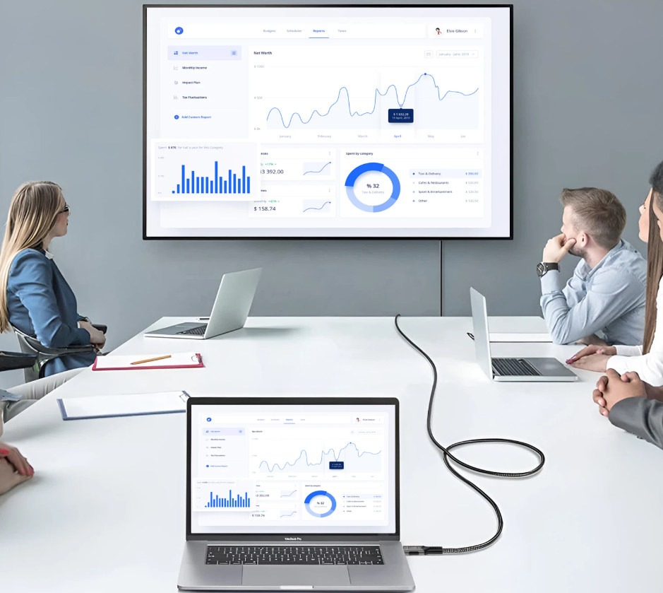USB-C naar HDMI Kabel 8K – 4K 120Hz Adapter Kabel met HDR en 48Gbps High Speed
