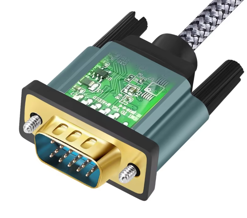 HDMI naar VGA Kabel – Adapterkabel met Aluminium Behuizing en Nylon Gevlochten Design