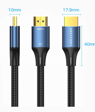 HDMI 2.1 Kabel 8K – Ultra High Speed 48Gbps met 4K 120Hz, HDR en eARC Audio
