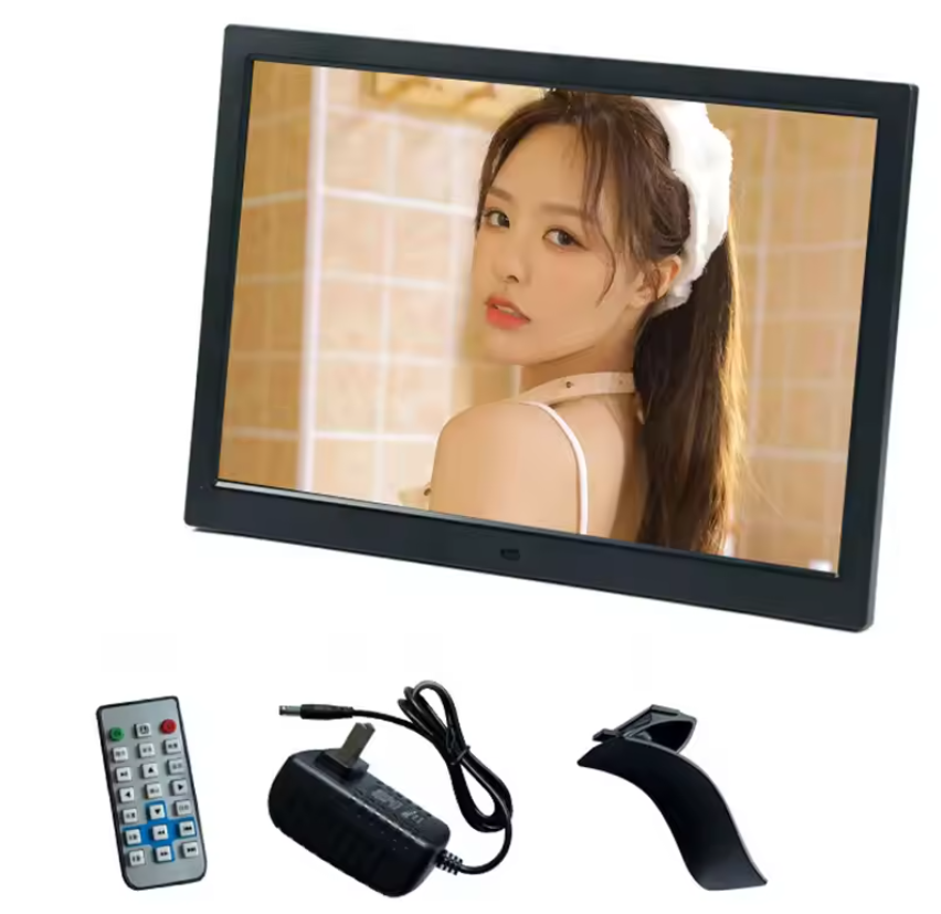 15.4 Inch Digitale Fotolijst – HD Scherm met USB en SD, Video, Muziek en Foto Weergave
