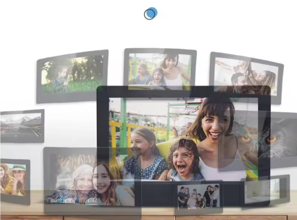 7 Inch Digitale Fotolijst – HD Foto Frame met Afstandsbediening, Klok en Kalender