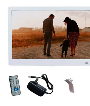 14 Inch Digitale Fotolijst – HD Scherm met USB en SD, Video, Muziek en Kalender