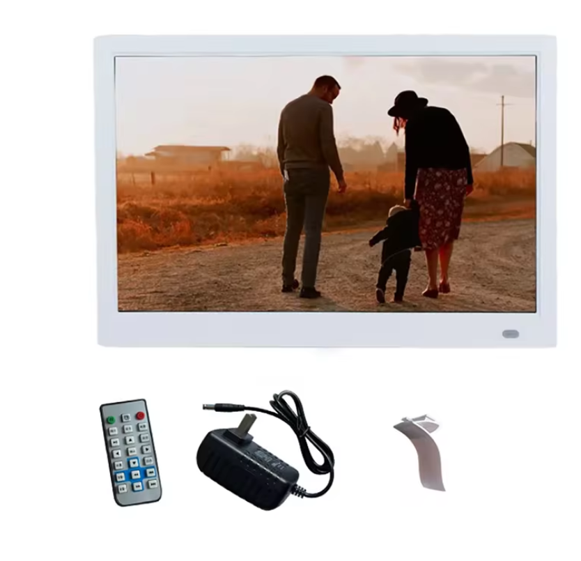 14 Inch Digitale Fotolijst – HD Scherm met USB en SD, Video, Muziek en Kalender