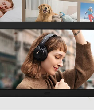 14 Inch Digitale Fotolijst – HD Scherm met USB en SD, Video, Muziek en Kalender