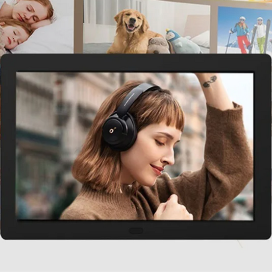 14 Inch Digitale Fotolijst – HD Scherm met USB en SD, Video, Muziek en Kalender