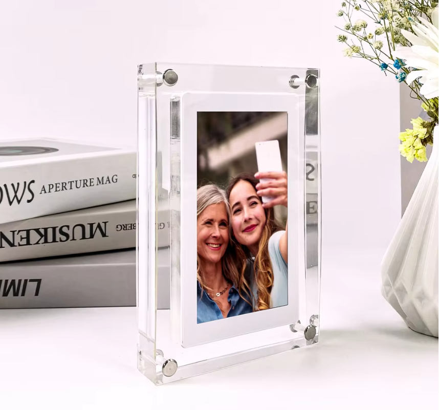 Digitale Fotolijst 5/7 Inch – IPS Scherm met 4GB Geheugen en Oplaadbare Batterij
