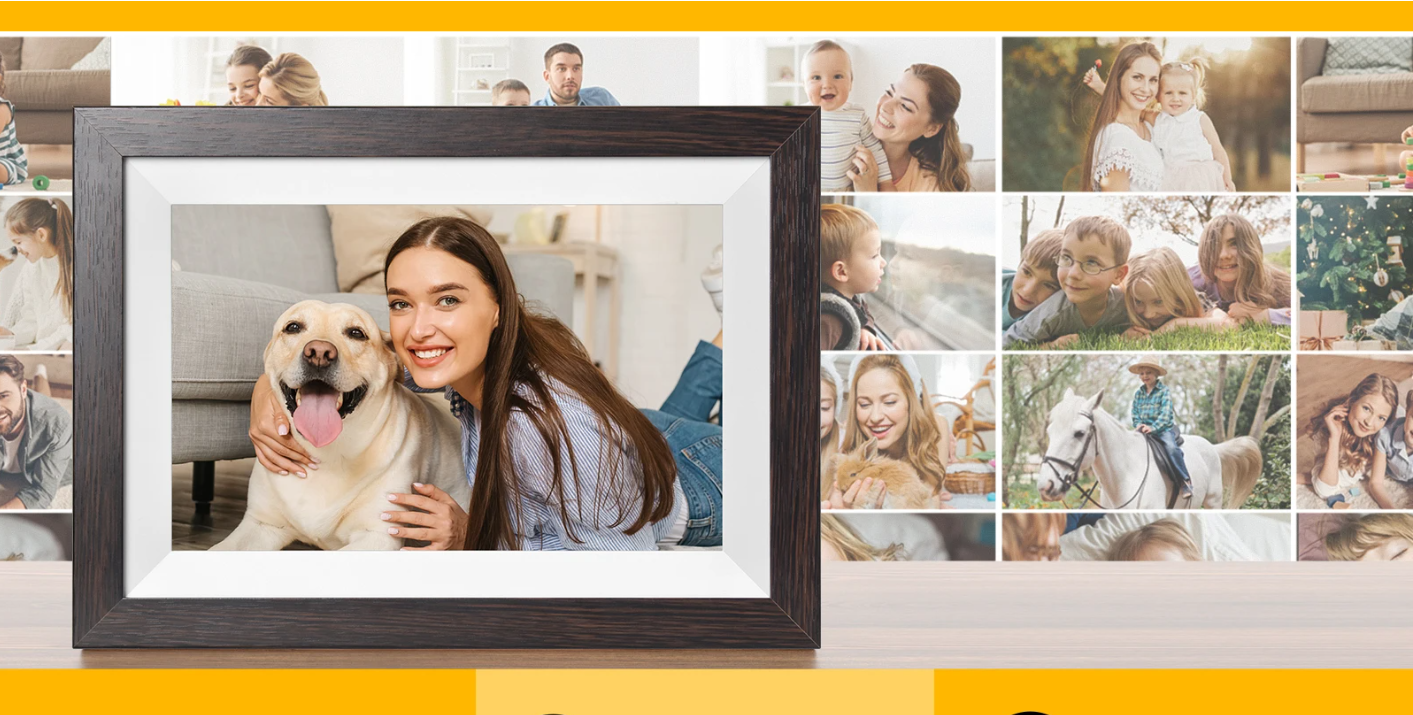 10 Inch Digitale Fotolijst – Touchscreen IPS HD met 32GB Geheugen en WiFi