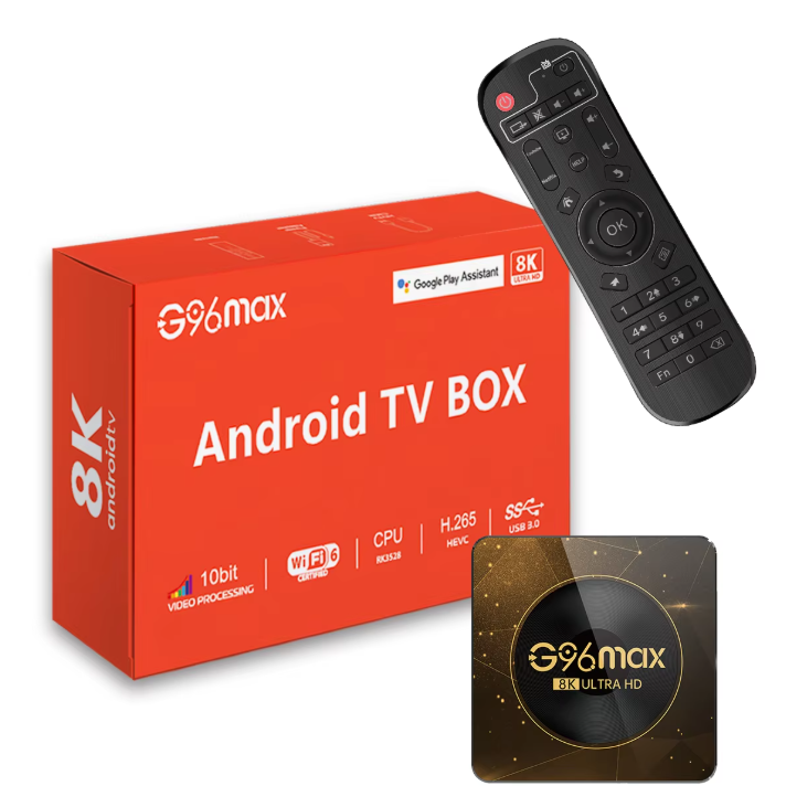 Android TV Box 8K – Smart Media Player met WiFi 6, 4GB RAM en 64GB Opslag