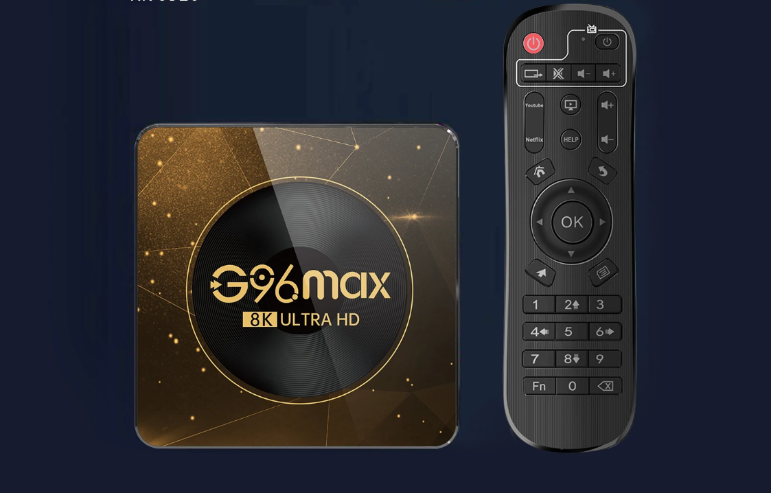 Android TV Box 8K – Smart Media Player met WiFi 6, 4GB RAM en 64GB Opslag