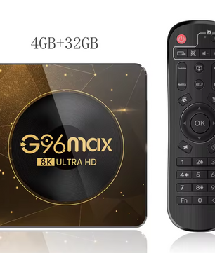 Android TV Box 8K – Smart Media Player met WiFi 6, 4GB RAM en 64GB Opslag