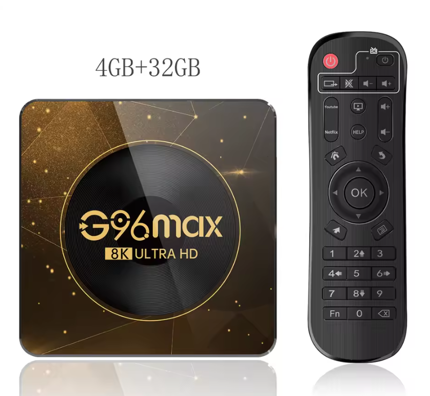 Android TV Box 8K – Smart Media Player met WiFi 6, 4GB RAM en 64GB Opslag