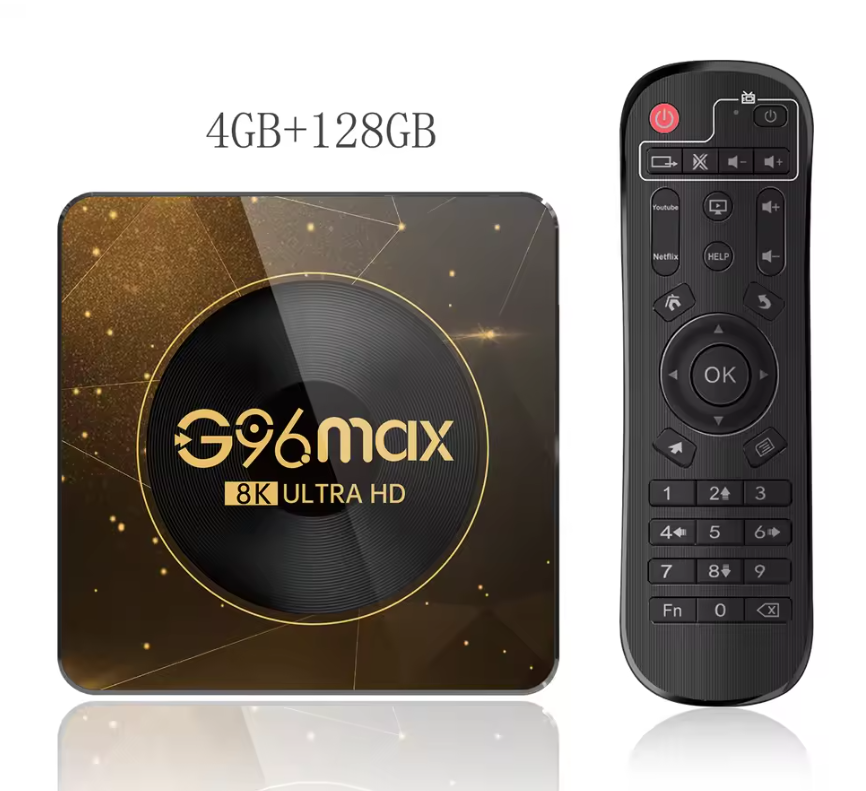 Android TV Box 8K – Smart Media Player met WiFi 6, 4GB RAM en 64GB Opslag