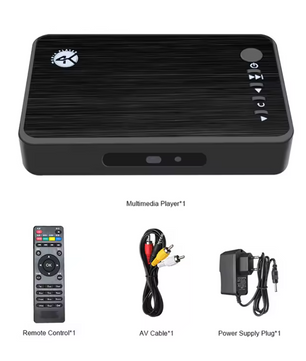 4K Ultra HD Media Player – USB HDMI VGA met H.265 Video Ondersteuning