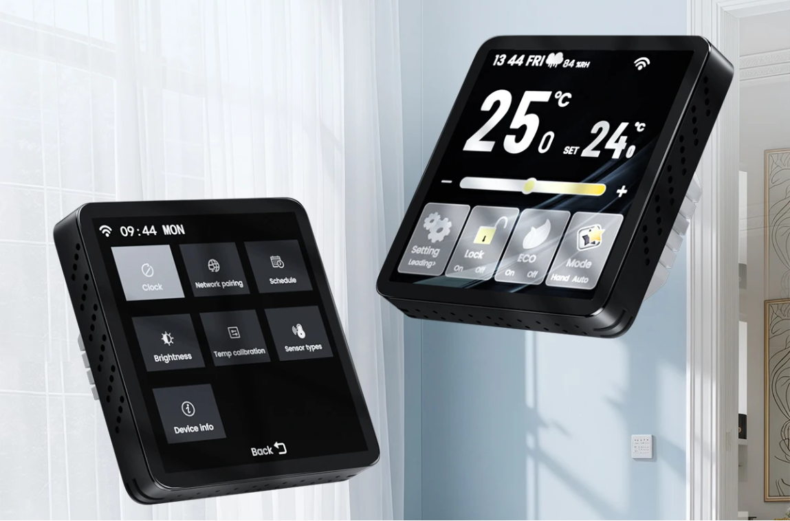 Slimme WiFi Thermostaat – Touchscreen Temperatuurregelaar voor Vloerverwarming en CV