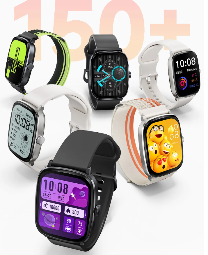 Smartwatch met AMOLED Display – Bluetooth Bellen, Sport en Gezondheid Tracker