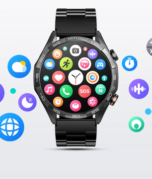 Smartwatch met AMOLED Display – Bluetooth Bellen, 100+ Sportmodi en 24/7 Gezondheidsmonitor