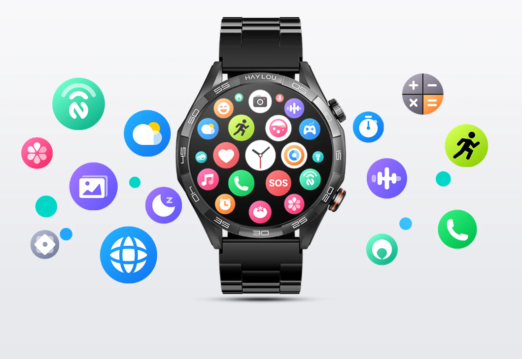 Smartwatch met AMOLED Display – Bluetooth Bellen, 100+ Sportmodi en 24/7 Gezondheidsmonitor