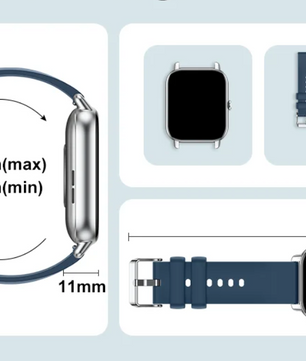 Smartwatch 1.85 Inch – Fitness Tracker met 110+ Sportmodi en Gezondheidsmonitor