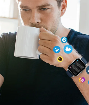Smartwatch 1.85 Inch – Fitness Tracker met 110+ Sportmodi en Gezondheidsmonitor