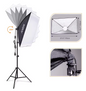 Fotografie Softbox Verlichtingsset – 2x LED Lampen met Statieven en Afstandsbediening
