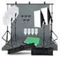 Complete Fotostudio Set – Softbox, Achtergrond Systeem en Verlichting Kit