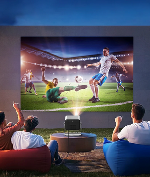 4K Projector met Android TV – Full HD, WiFi 6 en Autofocus met Stand