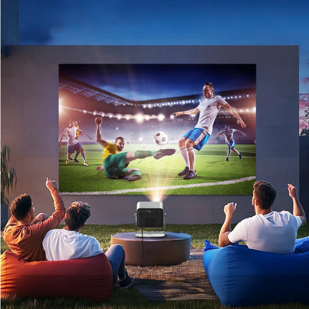 4K Projector met Android TV – Full HD, WiFi 6 en Autofocus met Stand