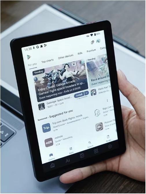 6 Inch E-Reader met Frontlight – 300PPI, 64GB en Android 14