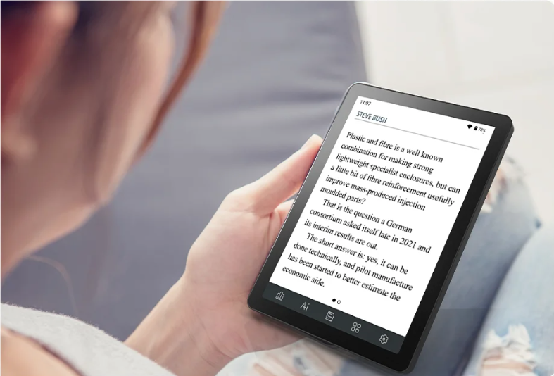 6 Inch E-Reader met Frontlight – 300PPI, 64GB en Android 14