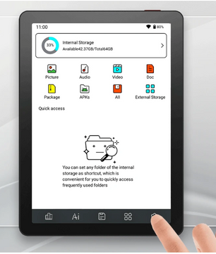 6 Inch E-Reader met Frontlight – 300PPI, 64GB en Android 14