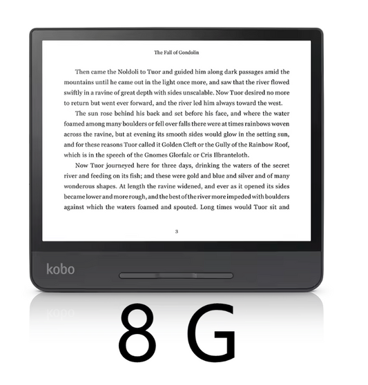 8 Inch E-Reader Waterdicht – 300PPI ComfortLight en Groot Scherm