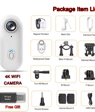 Mini Action Camera 1080P – Draagbare Bodycam met WiFi en Clip