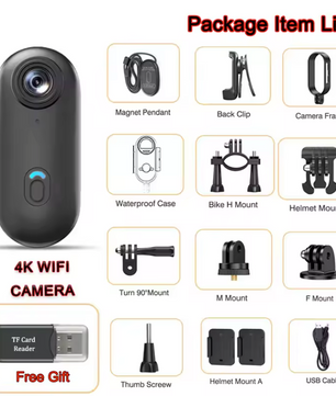 Mini Action Camera 1080P – Draagbare Bodycam met WiFi en Clip