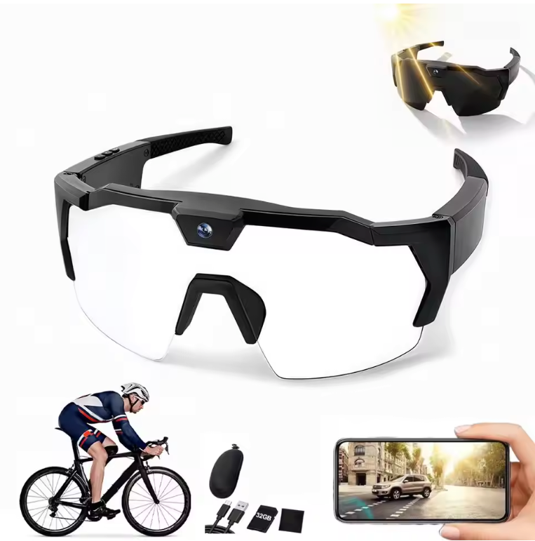 HD Video Camera Bril – Sport Zonnebril met Ingebouwde Recorder
