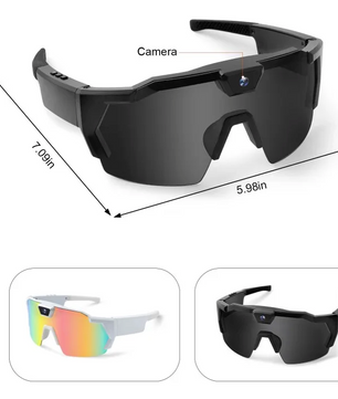 HD Video Camera Bril – Sport Zonnebril met Ingebouwde Recorder