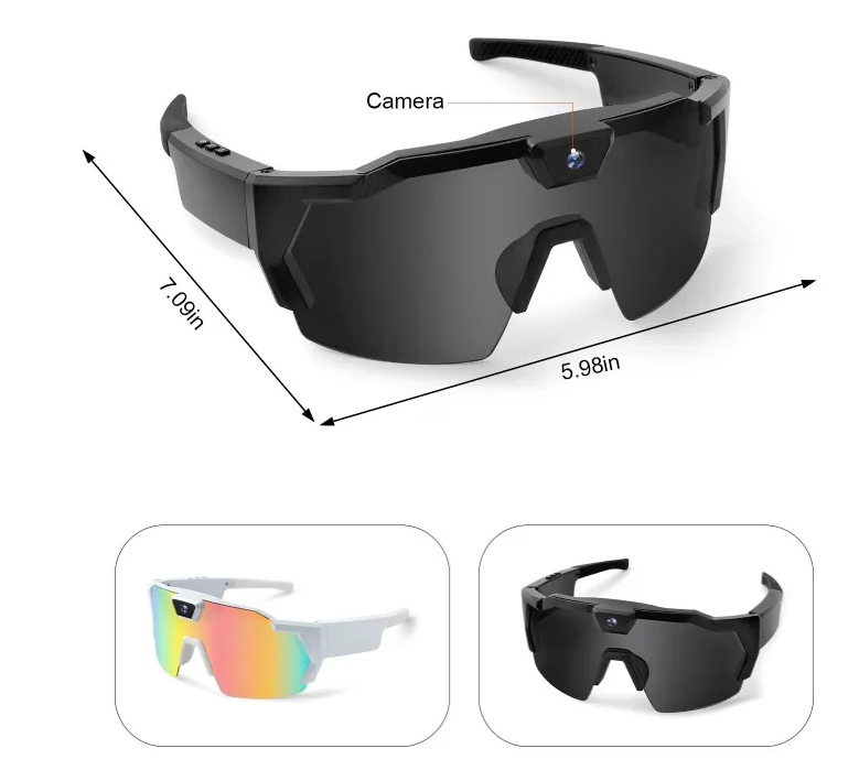 HD Video Camera Bril – Sport Zonnebril met Ingebouwde Recorder