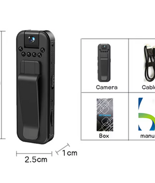 Mini Sport Camera 1080P – Draagbare Bodycam met Nachtzicht en Clip