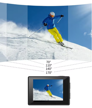 4K Action Camera – 30M Waterdicht met WiFi en 170° Groothoek
