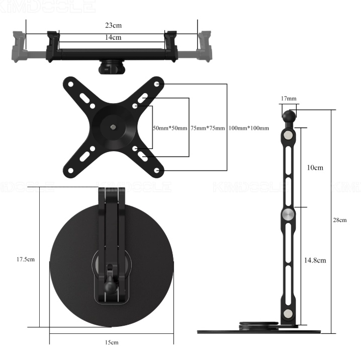 Verstelbare Monitor Arm Standaard – 360° Draaibaar met VESA